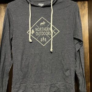 Blue 84 Northern Outdoors Charcoal Hoodie white water rafting Maine